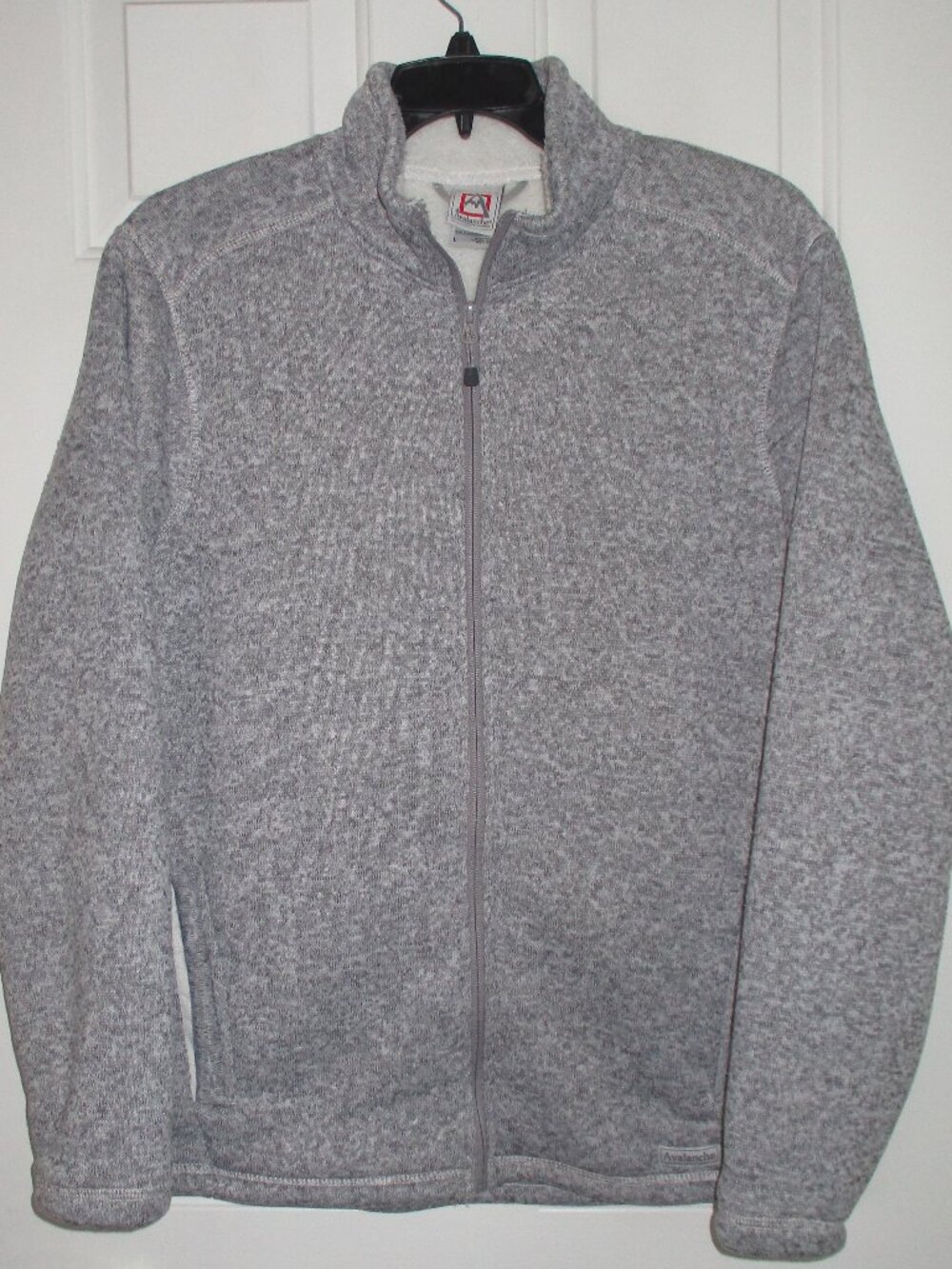 Avalanche Mens L/S Winter-weight Knit Fleece-lined Full Zip Sweater NWOT- Size L